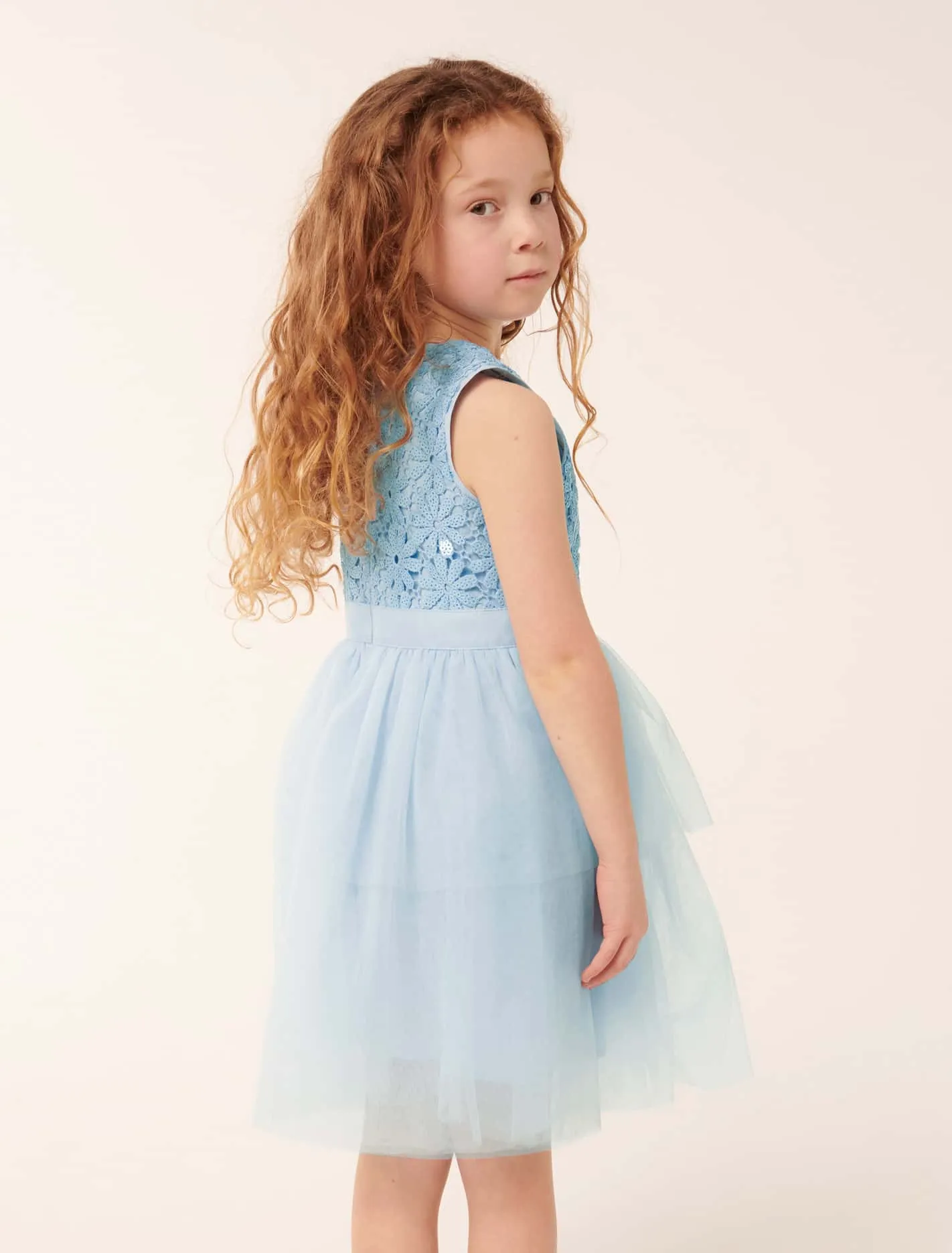 Eloise Layered Tulle Girls Dress