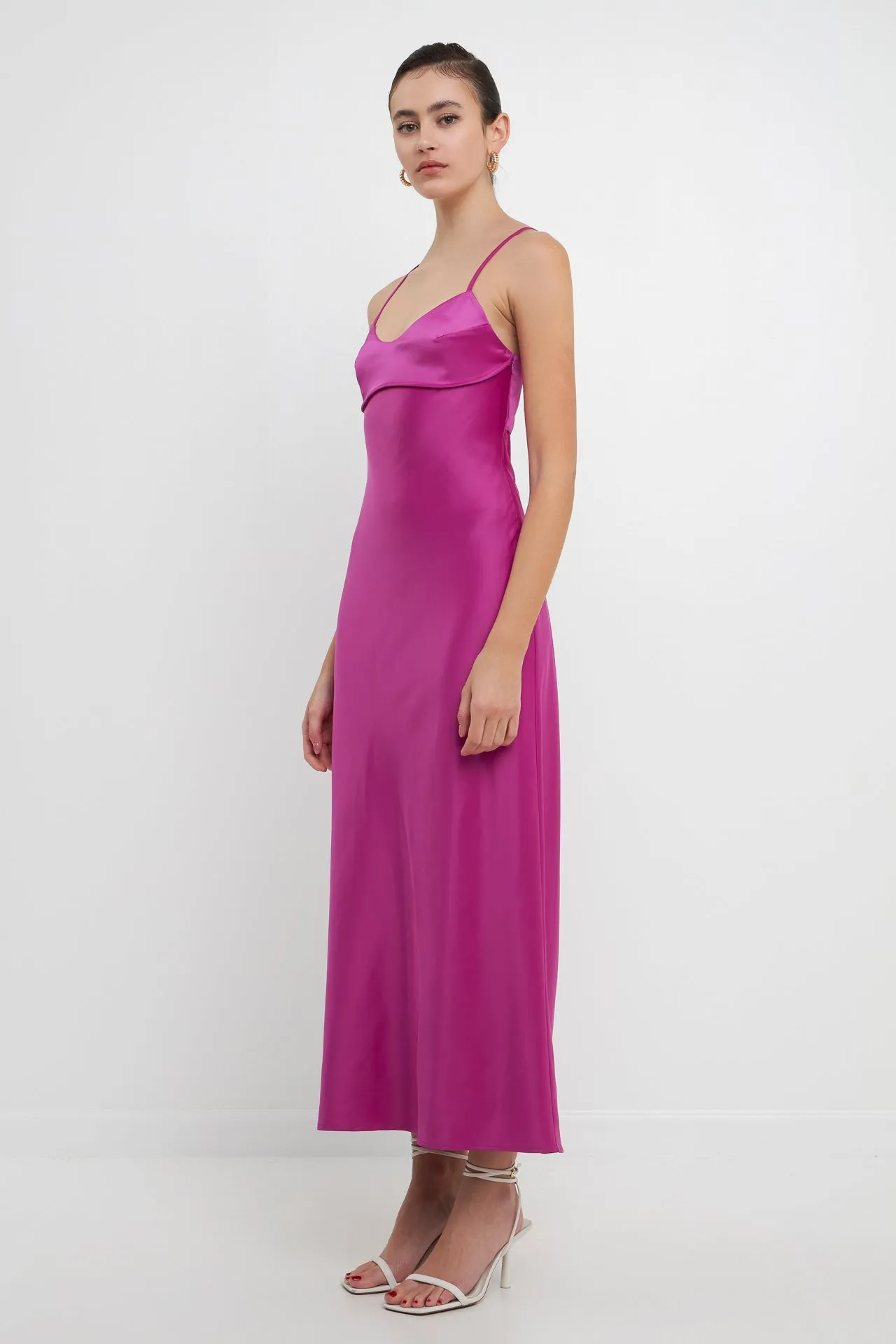 Endless Rose - Satin Cut-Out Maxi Dress