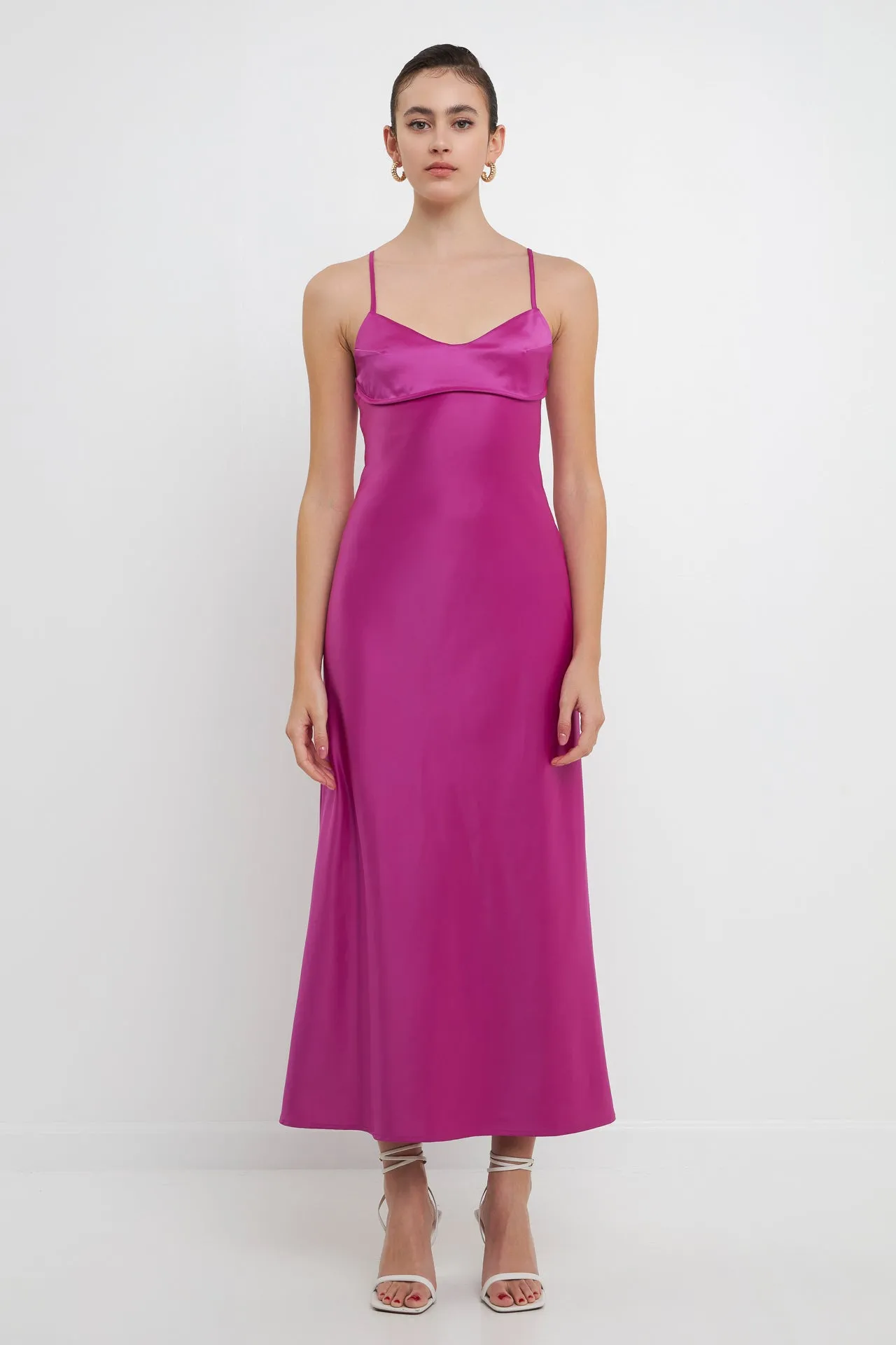 Endless Rose - Satin Cut-Out Maxi Dress