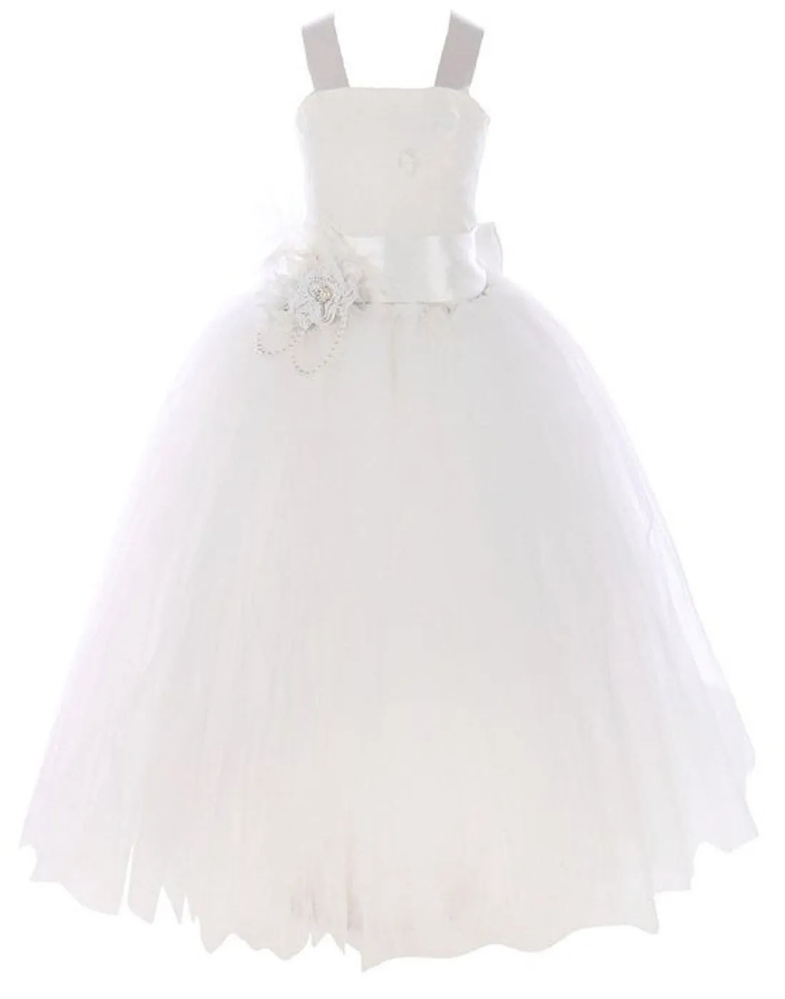 Fairy Tutu Flower Girl Dress - Ivory