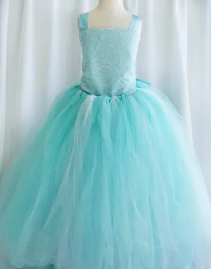 Fairy Tutu Flower Girl Dress - Turquoise