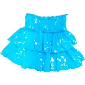 FBZ Turquoise Bleach Layered Skirt