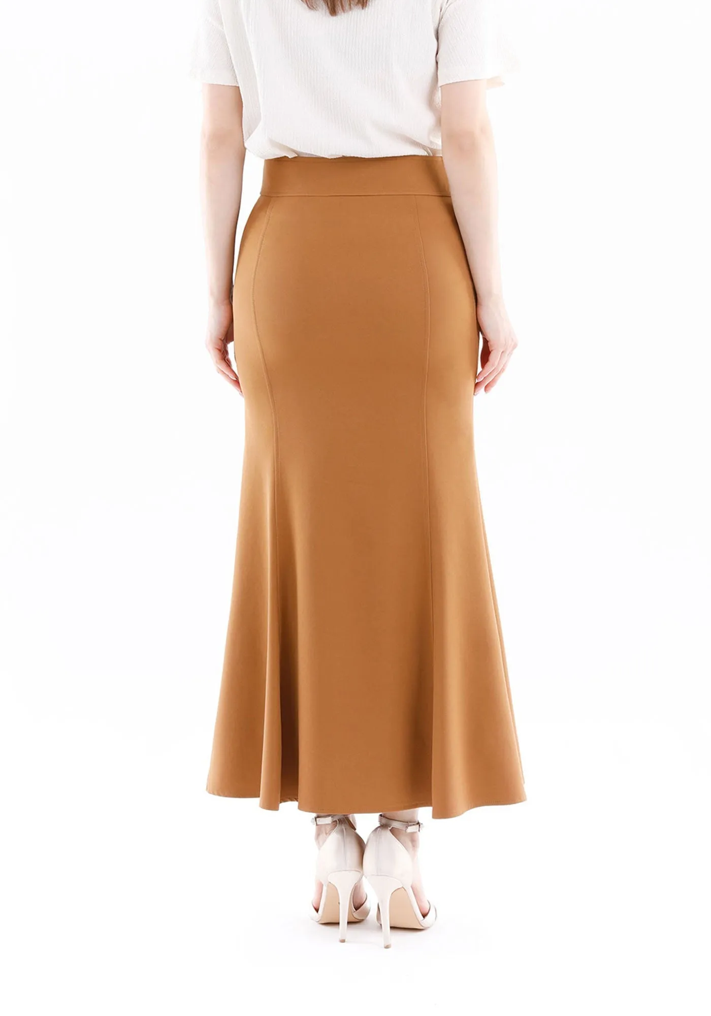 Fishtail Maxi Skirt (Available in Plus Size 4-20) | Solid Bodycon Mermaid Skirt, Elegant High Waist Maxi Skirt