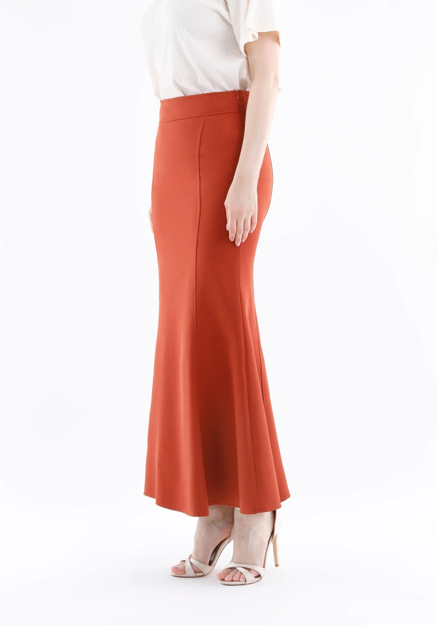 Fishtail Maxi Skirt (Available in Plus Size 4-20) | Solid Bodycon Mermaid Skirt, Elegant High Waist Maxi Skirt