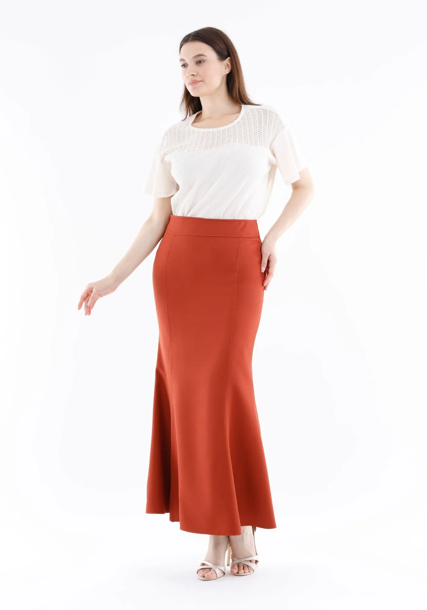 Fishtail Maxi Skirt (Available in Plus Size 4-20) | Solid Bodycon Mermaid Skirt, Elegant High Waist Maxi Skirt