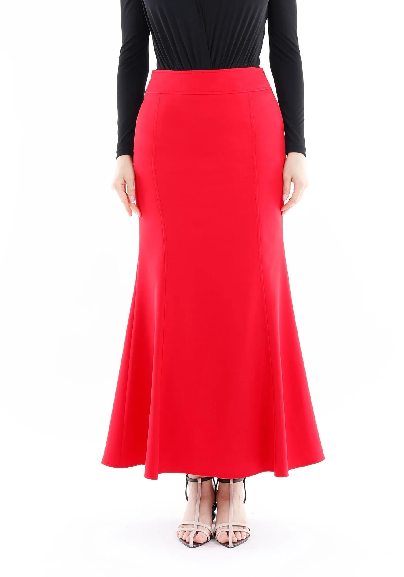 Fishtail Maxi Skirt (Available in Plus Size 4-20) | Solid Bodycon Mermaid Skirt, Elegant High Waist Maxi Skirt