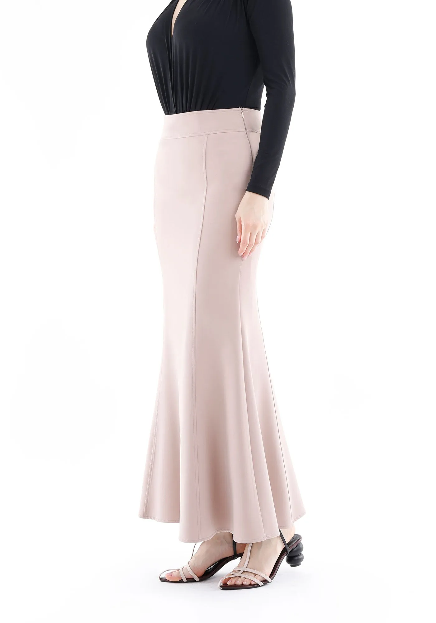 Fishtail Maxi Skirt (Available in Plus Size 4-20) | Solid Bodycon Mermaid Skirt, Elegant High Waist Maxi Skirt