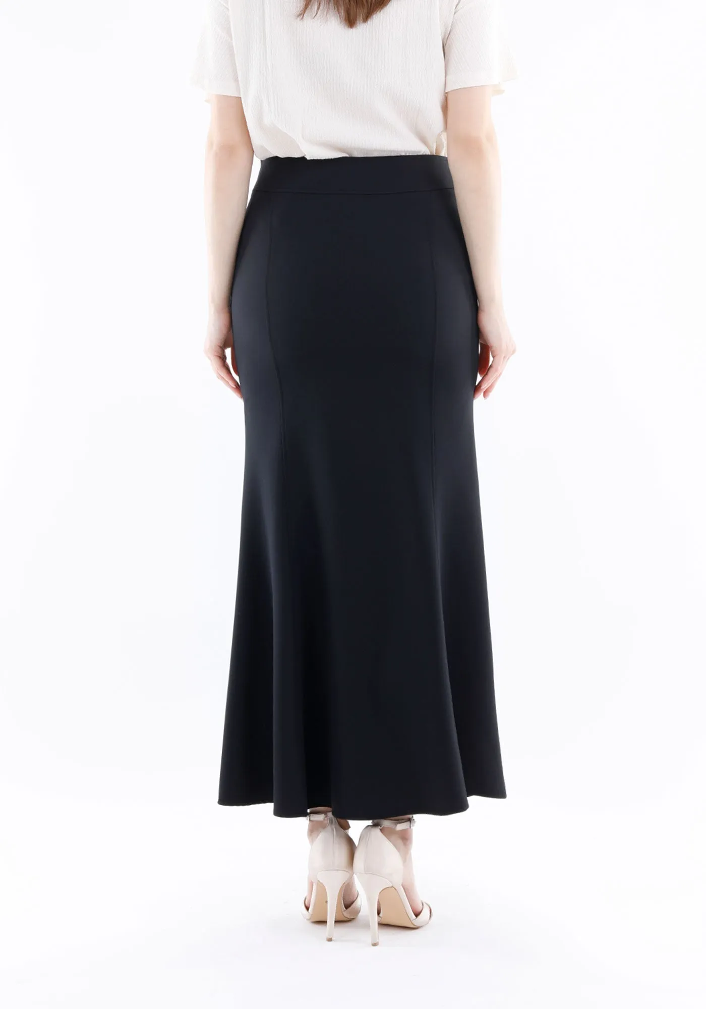 Fishtail Maxi Skirt (Available in Plus Size 4-20) | Solid Bodycon Mermaid Skirt, Elegant High Waist Maxi Skirt