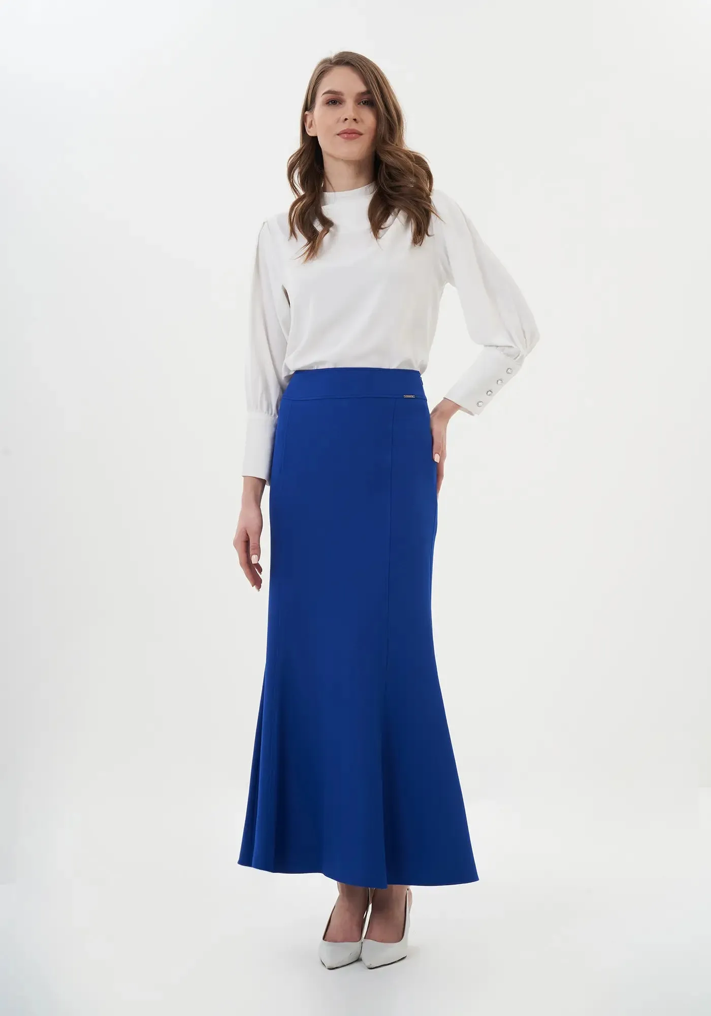 Fishtail Maxi Skirt (Available in Plus Size 4-20) | Solid Bodycon Mermaid Skirt, Elegant High Waist Maxi Skirt