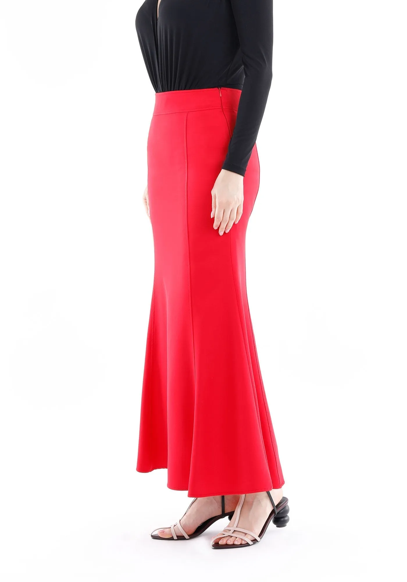 Fishtail Maxi Skirt (Available in Plus Size 4-20) | Solid Bodycon Mermaid Skirt, Elegant High Waist Maxi Skirt