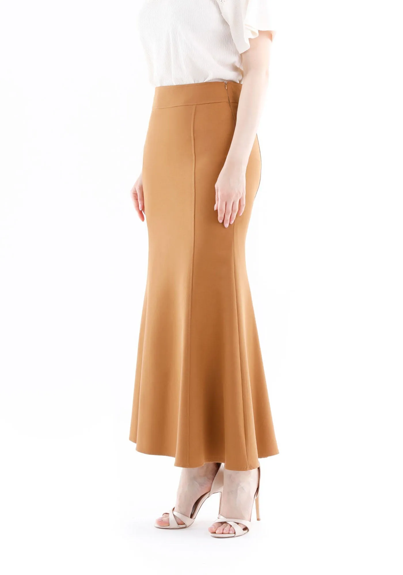 Fishtail Maxi Skirt (Available in Plus Size 4-20) | Solid Bodycon Mermaid Skirt, Elegant High Waist Maxi Skirt