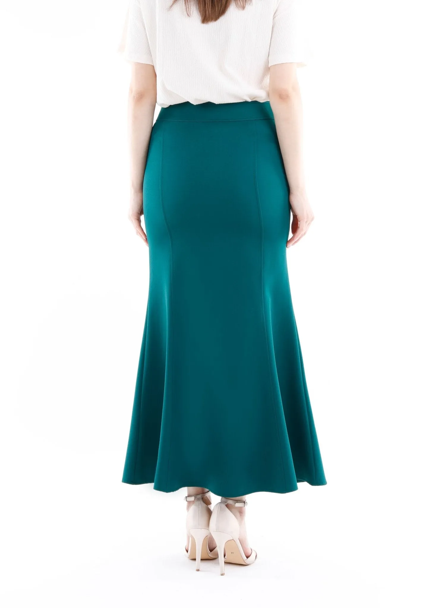 Fishtail Maxi Skirt (Available in Plus Size 4-20) | Solid Bodycon Mermaid Skirt, Elegant High Waist Maxi Skirt