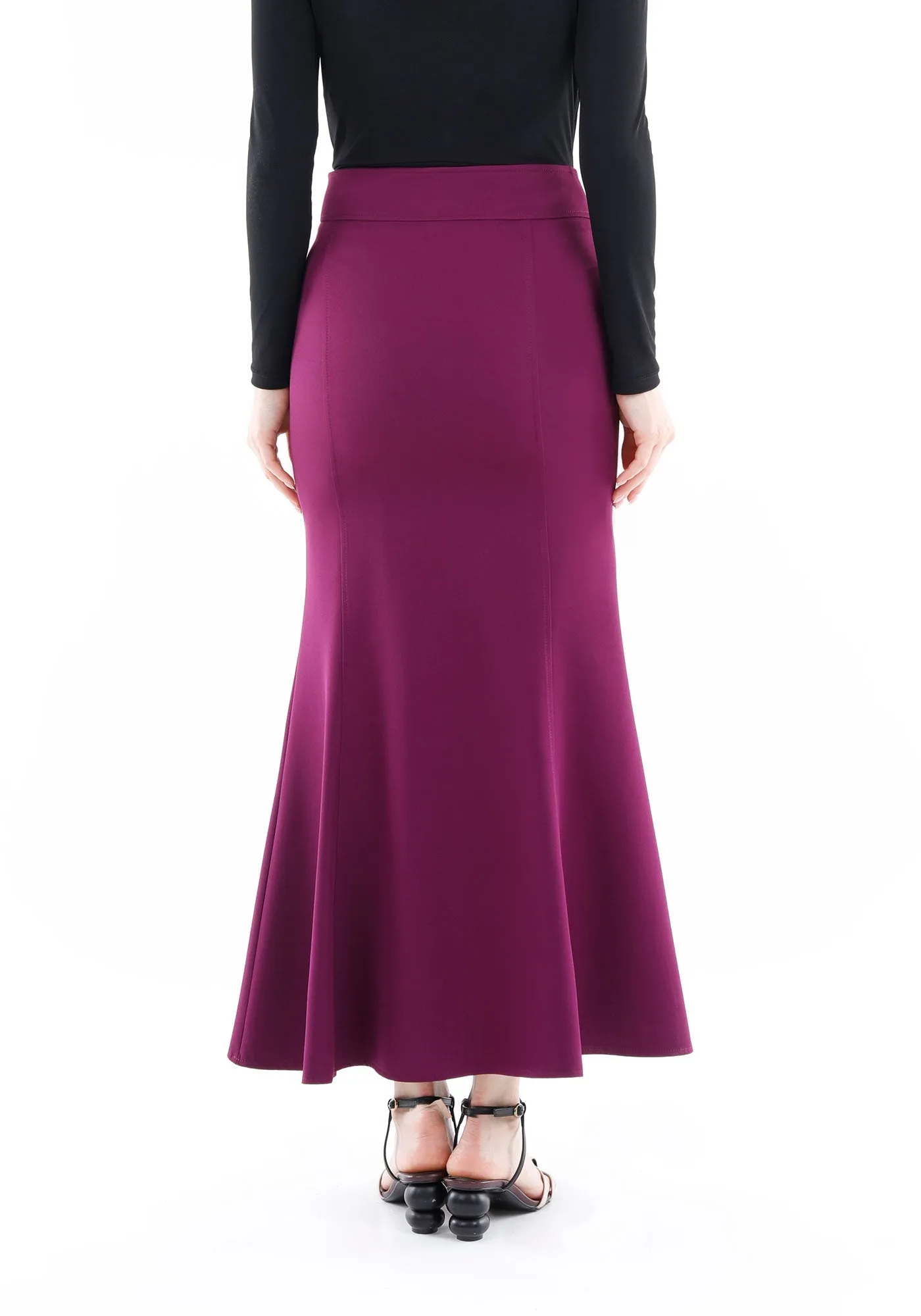 Fishtail Maxi Skirt (Available in Plus Size 4-20) | Solid Bodycon Mermaid Skirt, Elegant High Waist Maxi Skirt