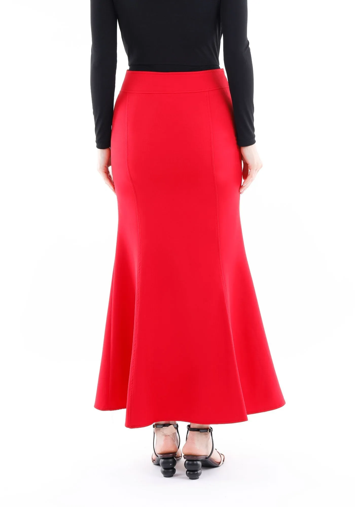 Fishtail Maxi Skirt (Available in Plus Size 4-20) | Solid Bodycon Mermaid Skirt, Elegant High Waist Maxi Skirt