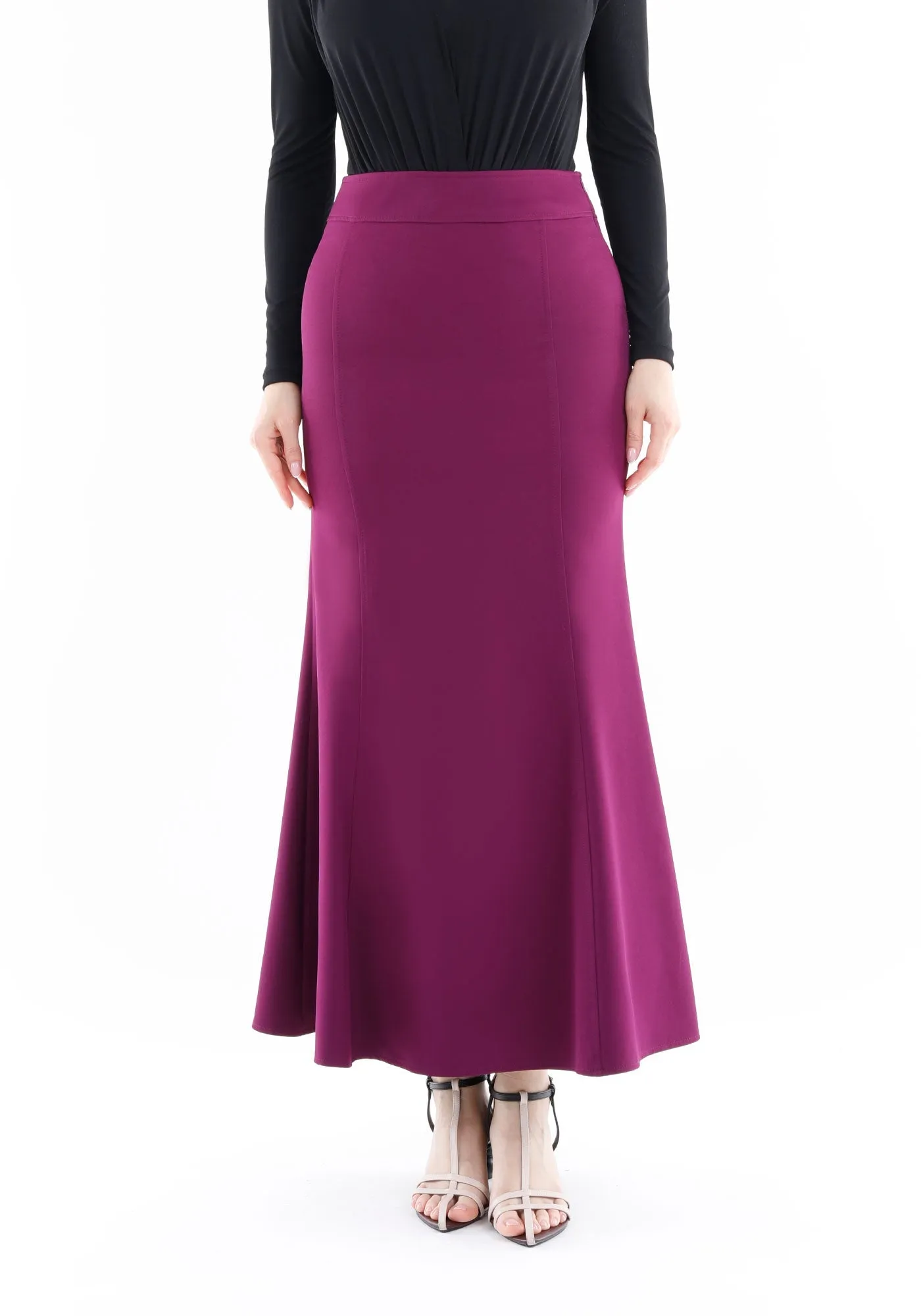 Fishtail Maxi Skirt (Available in Plus Size 4-20) | Solid Bodycon Mermaid Skirt, Elegant High Waist Maxi Skirt