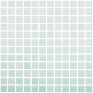 Fog Green Cannes Slip Resistant, 1" x 1" - Glass Tile