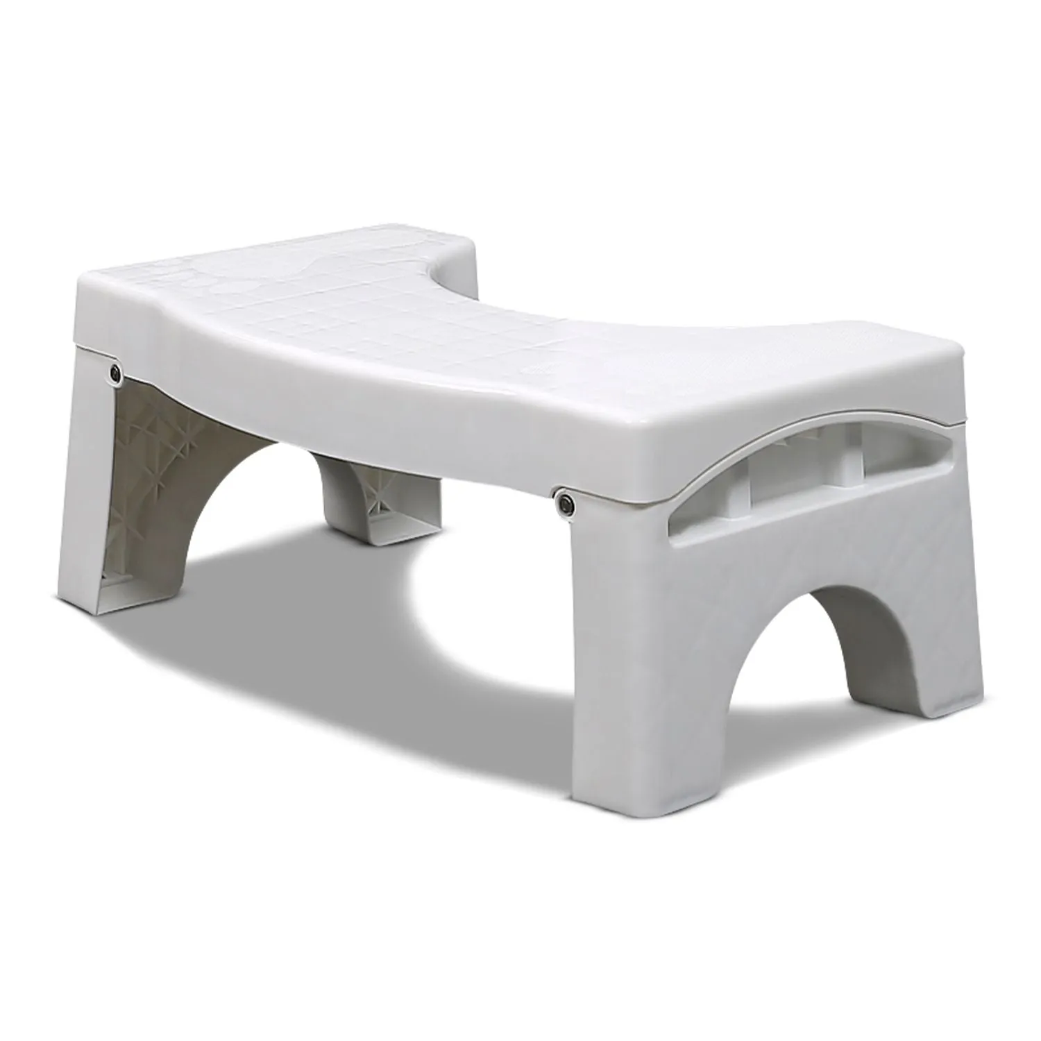 Foldable Non-Slip Toilet Step Stool, Easy Clean, 140kg Capacity, Gominimo