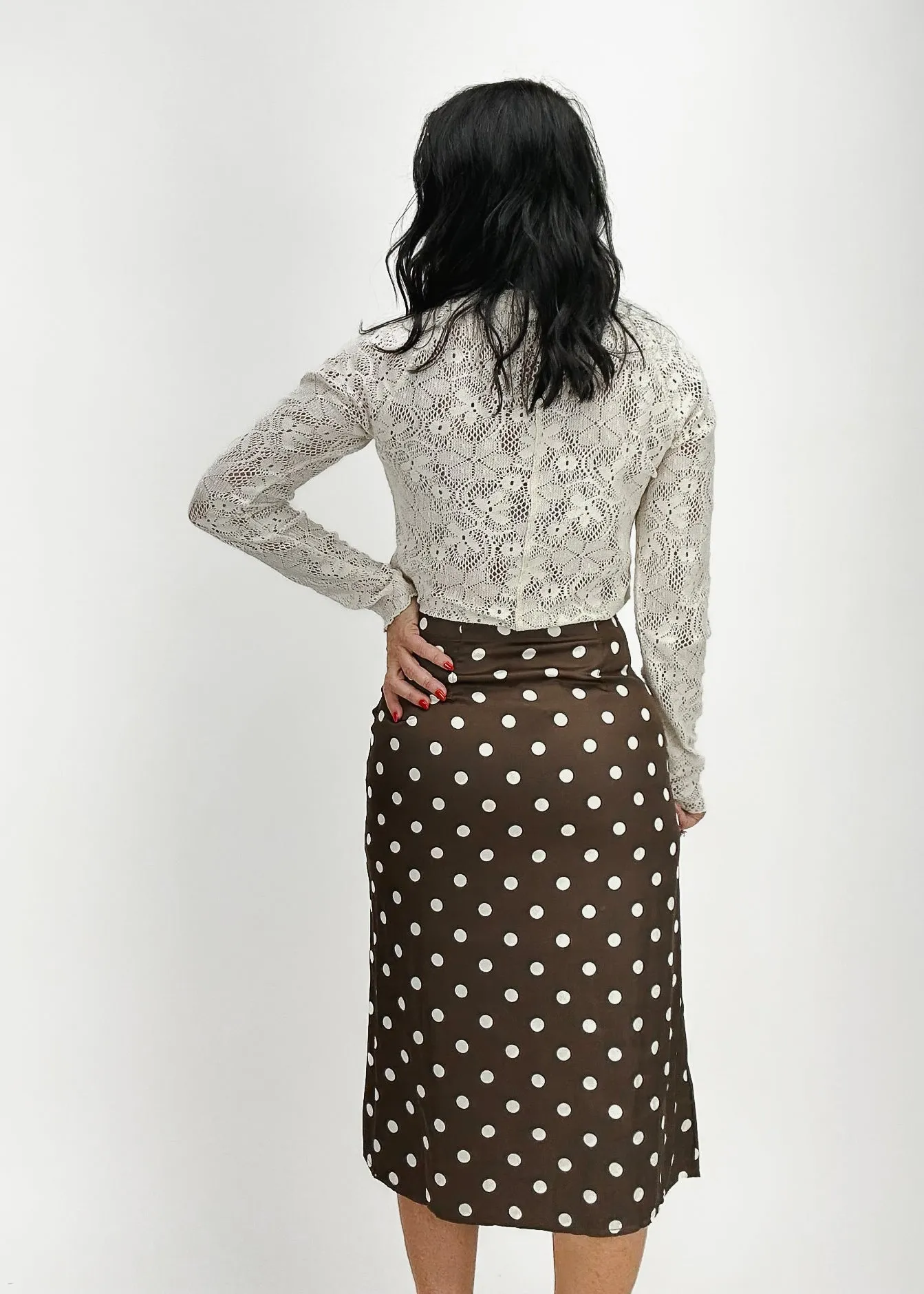 Free People Analise Printed Midi Skirt