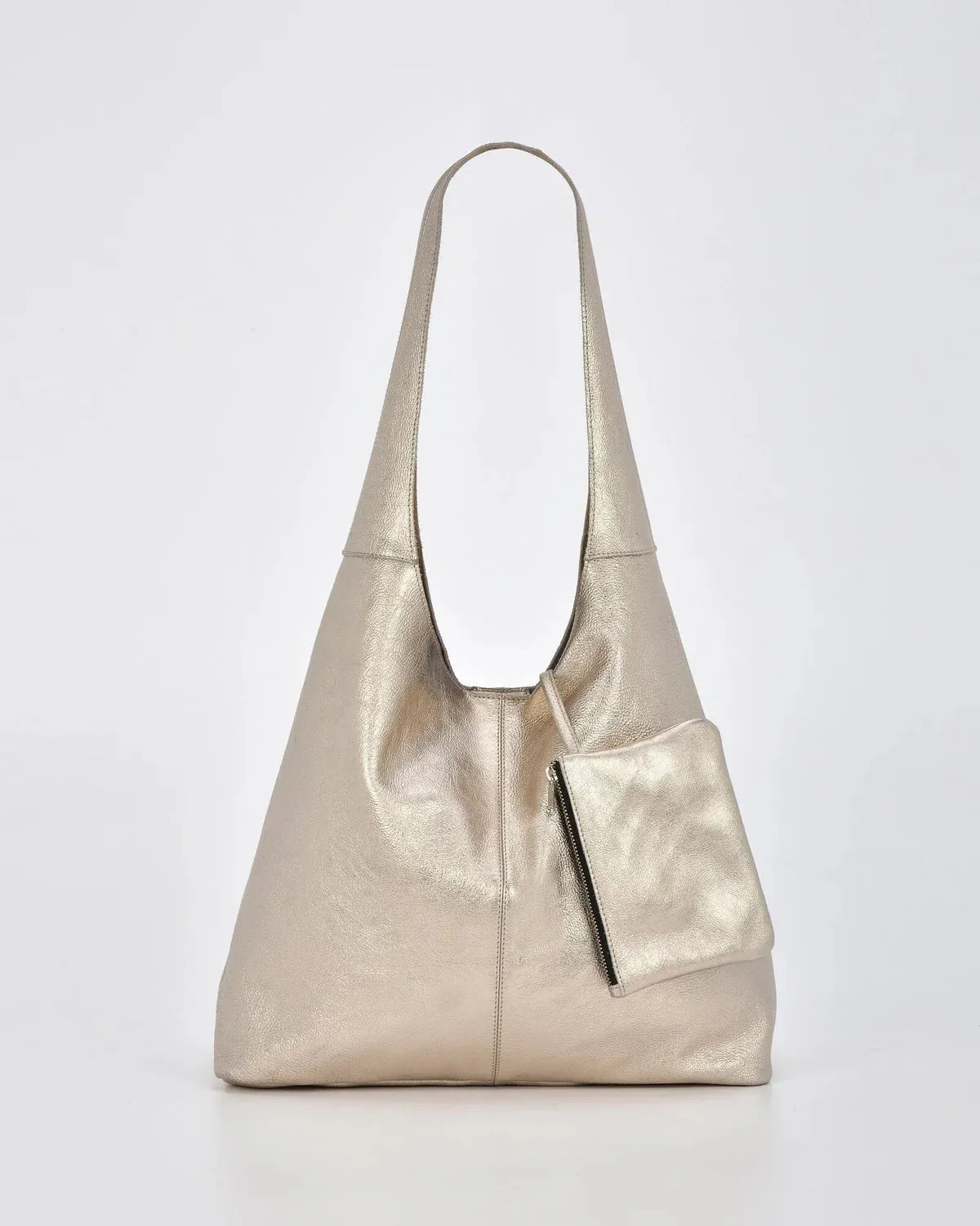 Gabee - Lynx Metallic Hobo & Matching Coin Purse