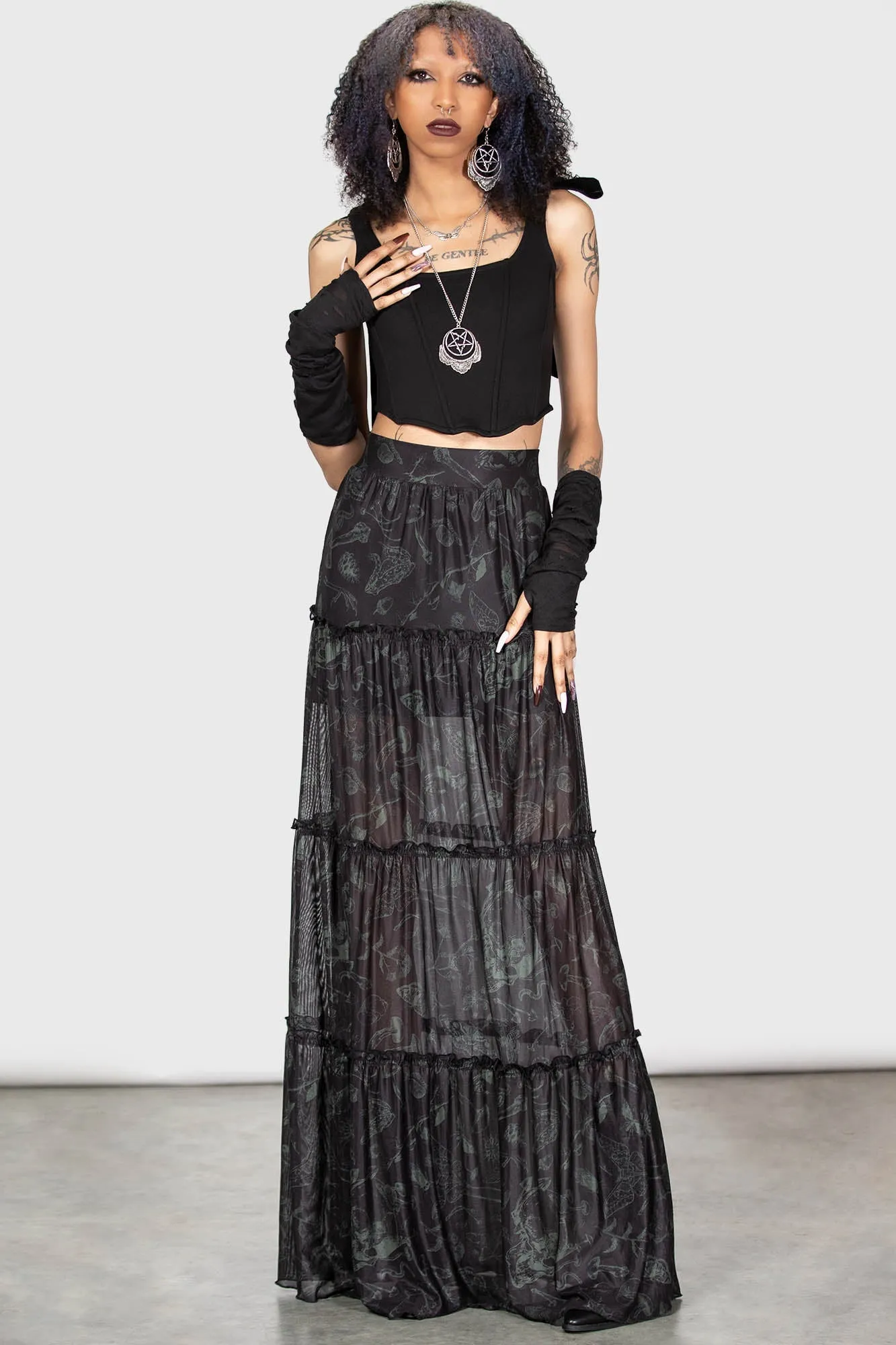 Ghosted Woods Maxi Skirt