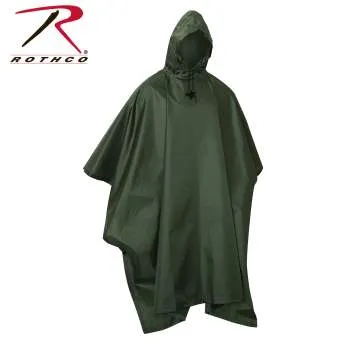 GI Type Military Rip-Stop Poncho