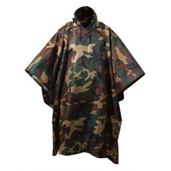 GI Type Military Rip-Stop Poncho