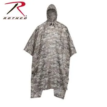 GI Type Military Rip-Stop Poncho