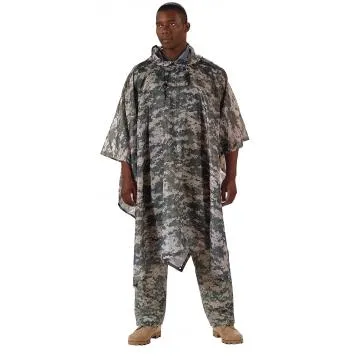 GI Type Military Rip-Stop Poncho