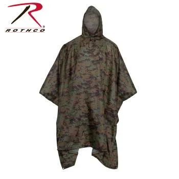 GI Type Military Rip-Stop Poncho