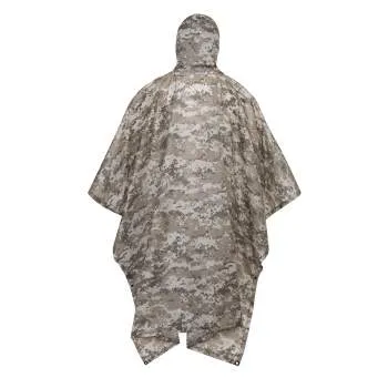 GI Type Military Rip-Stop Poncho