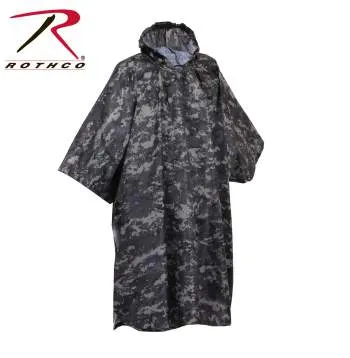 GI Type Military Rip-Stop Poncho