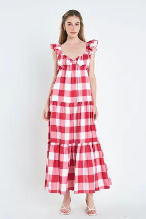 Gingham Maxi Dress