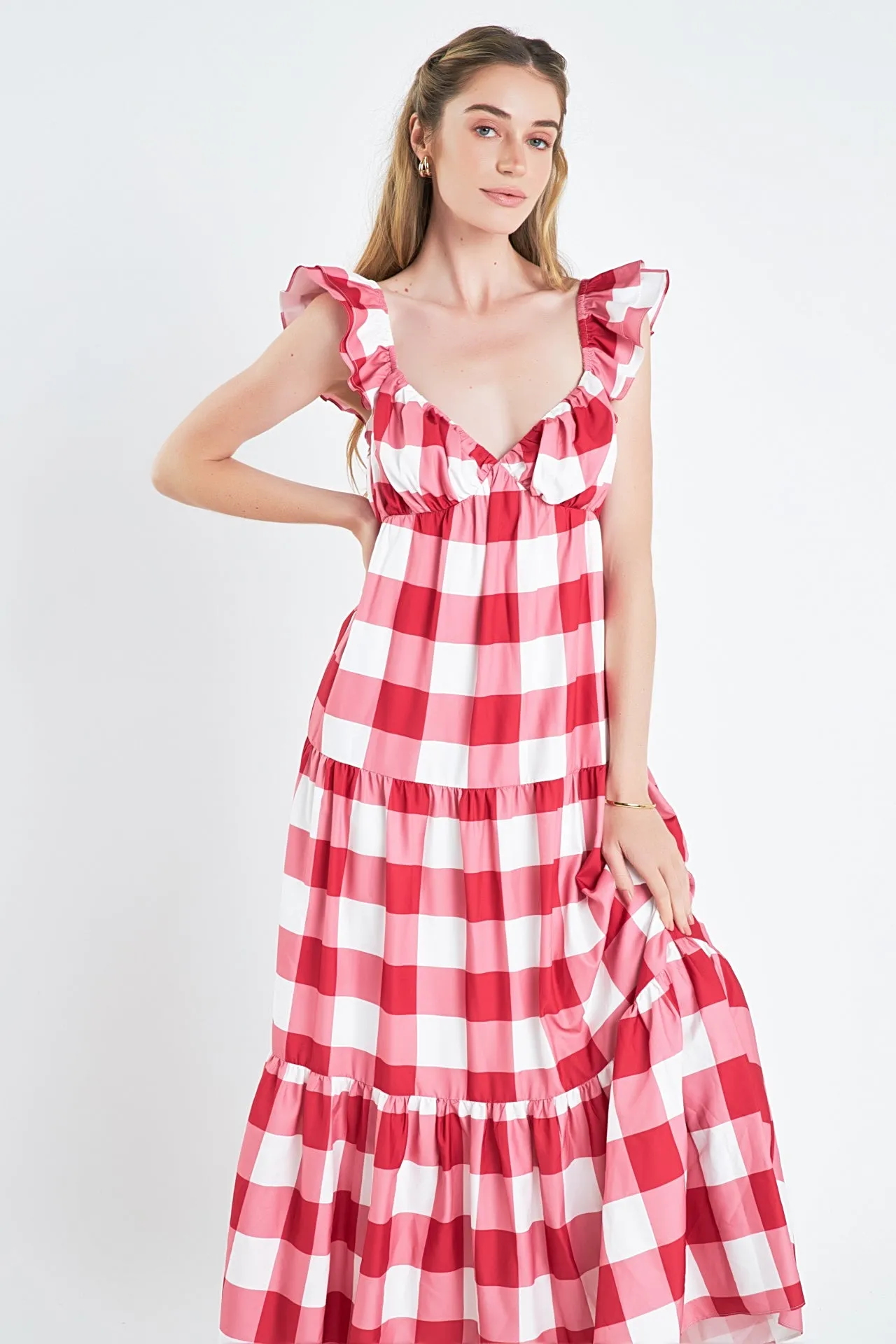 Gingham Maxi Dress