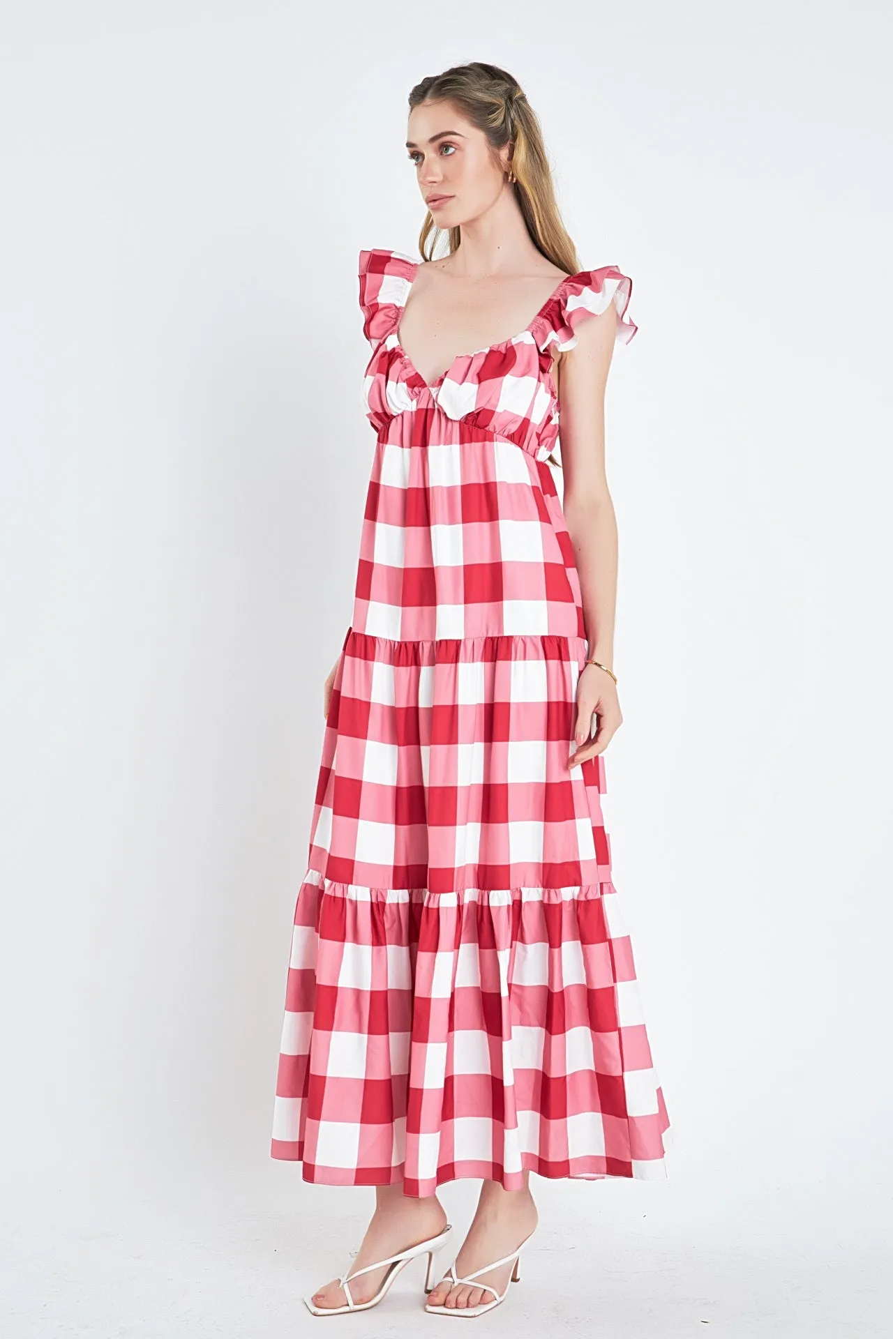 Gingham Maxi Dress