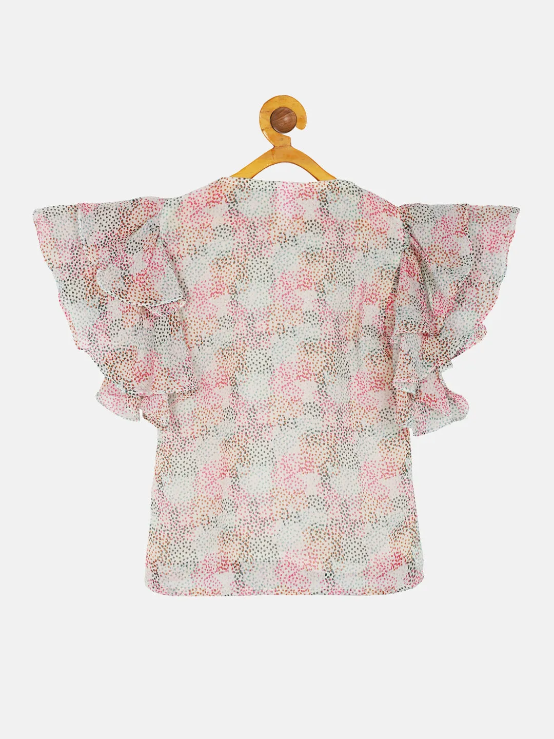 Girls Frill layered Sleeve Top