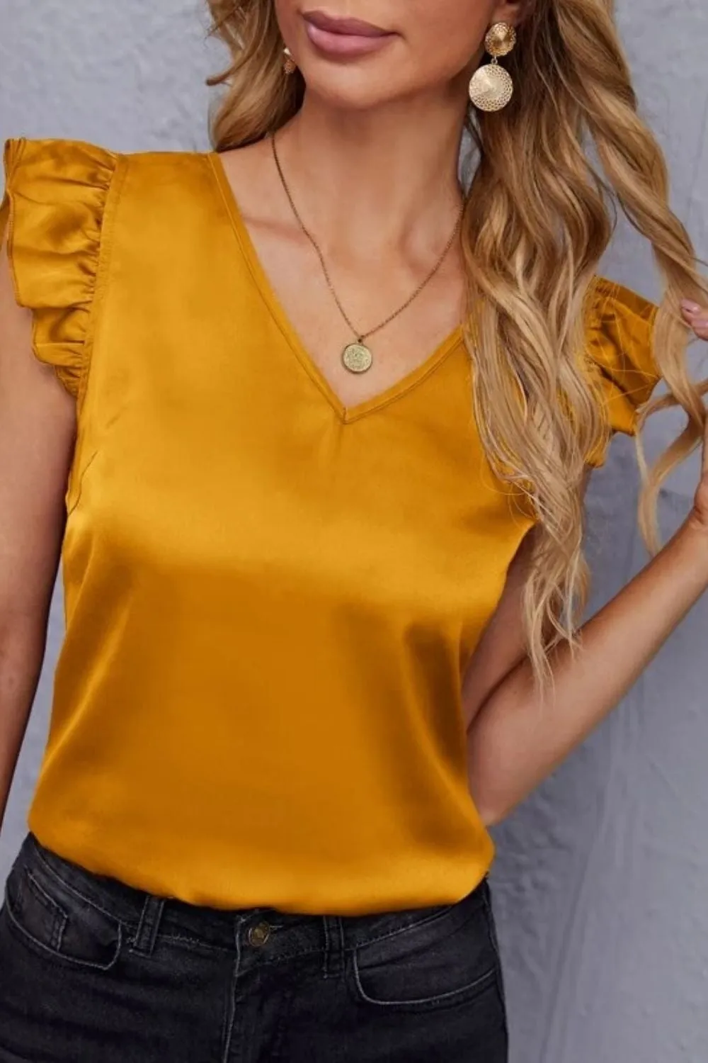 Golden Girl Mustard Yellow Top