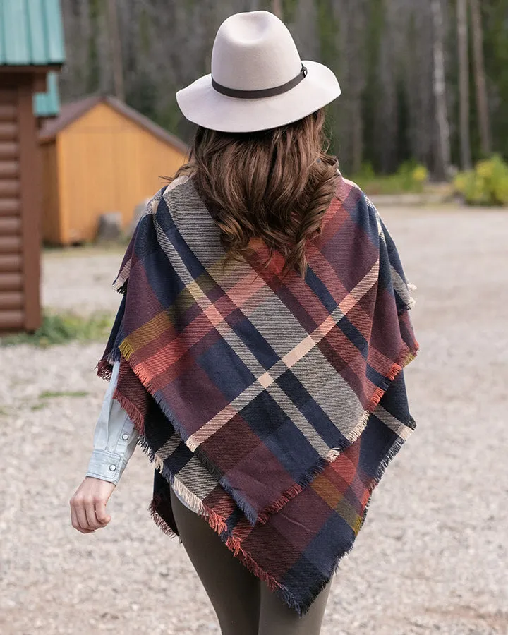 Grace & Lace Blanket Scarf/Toggle Poncho