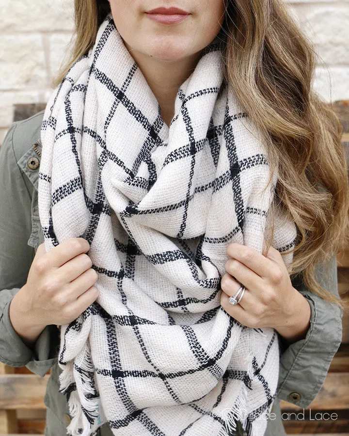 Grace & Lace Blanket Scarf/Toggle Poncho