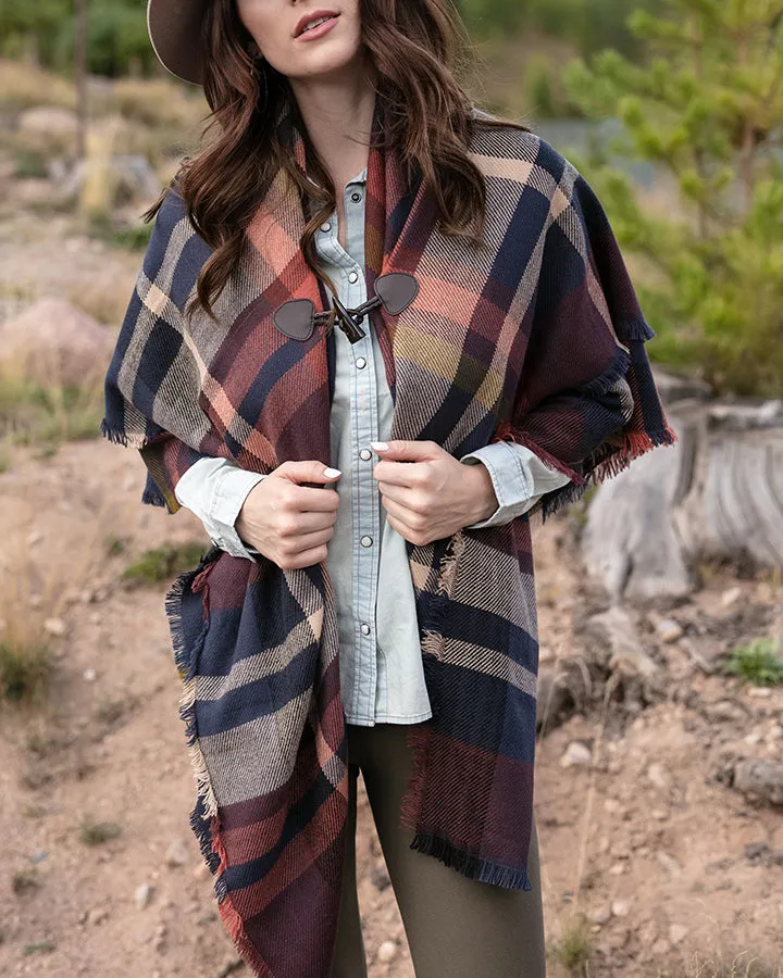 Grace & Lace Blanket Scarf/Toggle Poncho