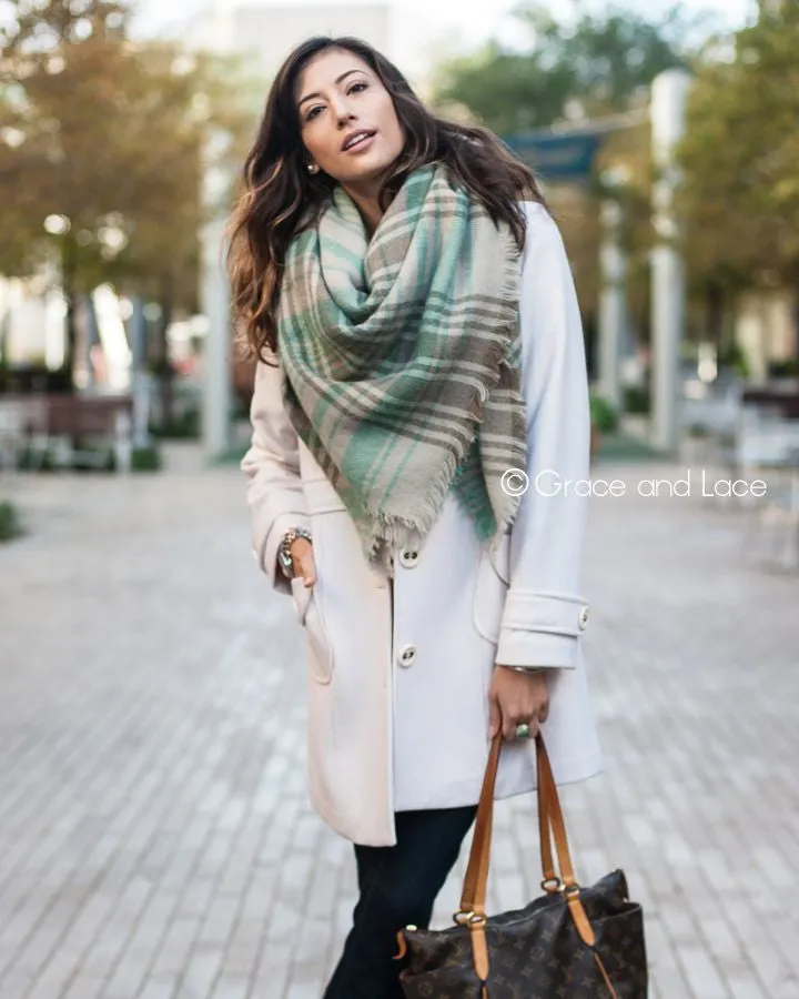 Grace & Lace Blanket Scarf/Toggle Poncho