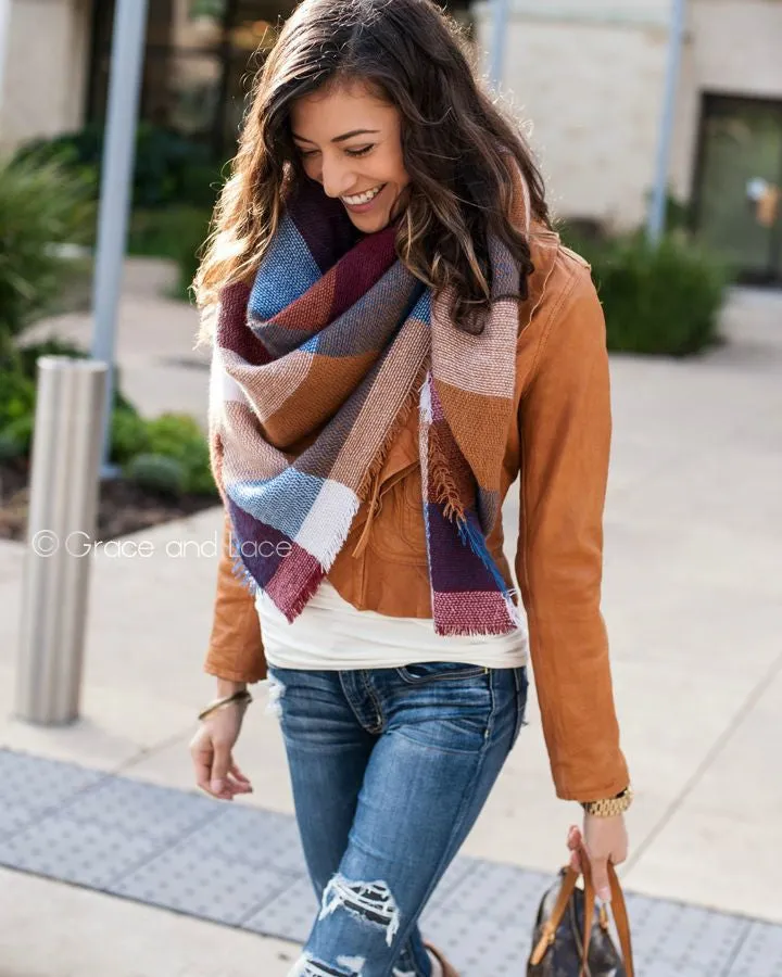 Grace & Lace Blanket Scarf/Toggle Poncho