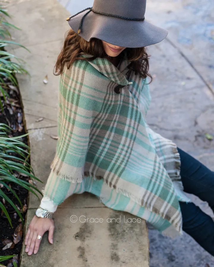 Grace & Lace Blanket Scarf/Toggle Poncho