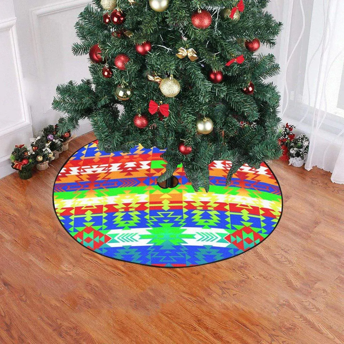 Grand Entry Traditional Christmas Tree Skirt 47" x 47"