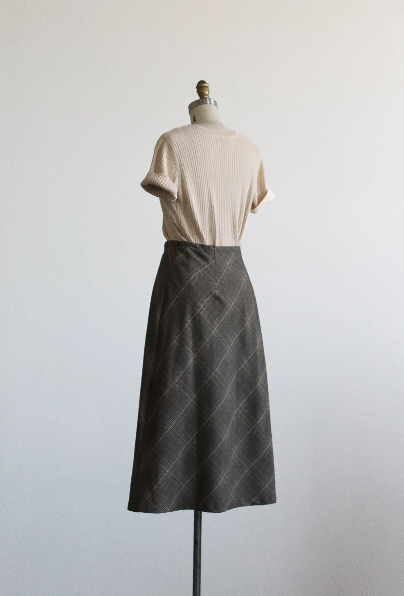 harvest plaid maxi skirt