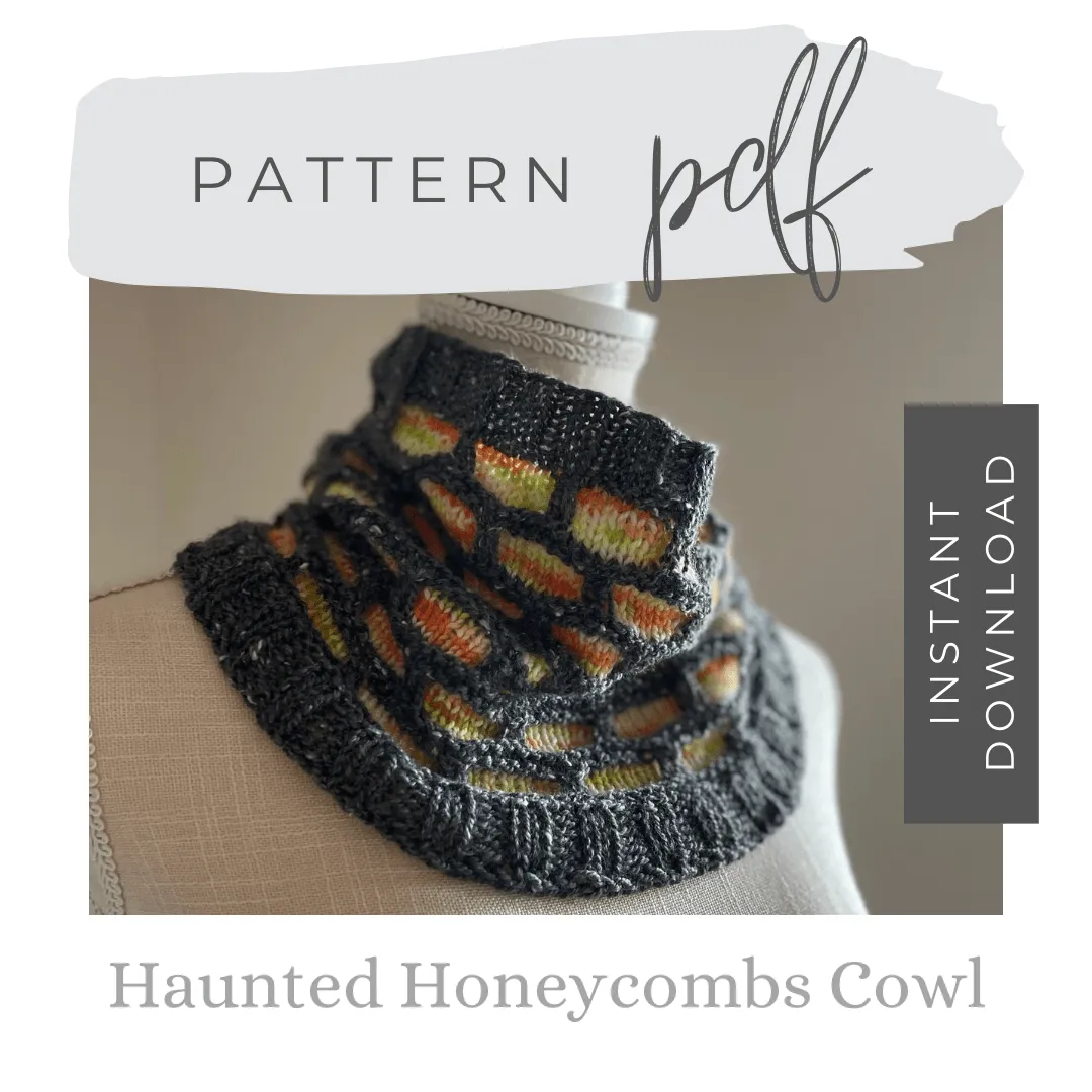 Haunted Honeycombs Cowl - Digital Pattern