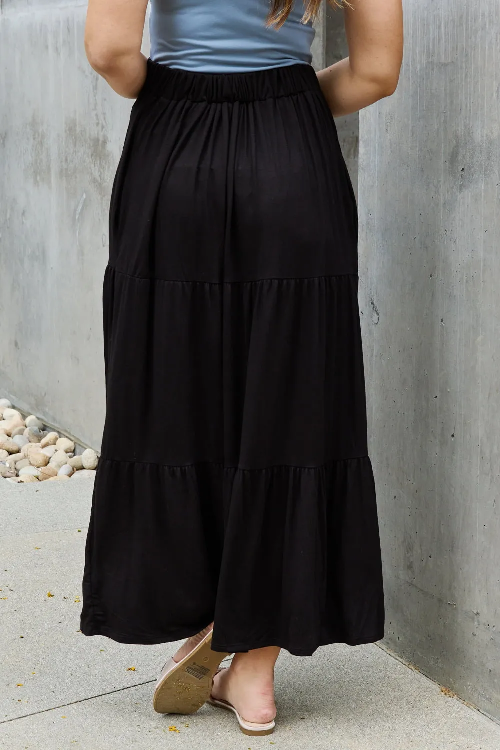 Heimish So Easy Full Size Solid Maxi Skirt - Ships from The USA