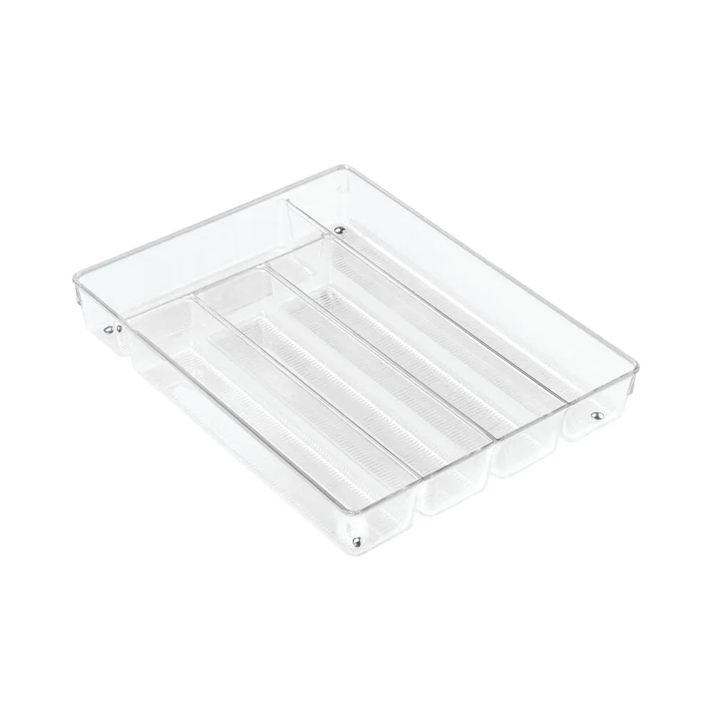 iDesign Linus Cutlery Tray in Clear