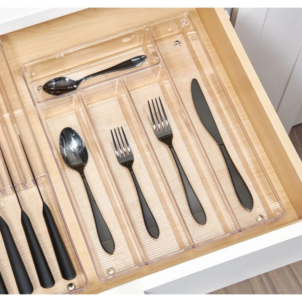 iDesign Linus Cutlery Tray in Clear