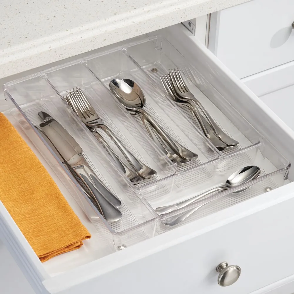 iDesign Linus Cutlery Tray in Clear