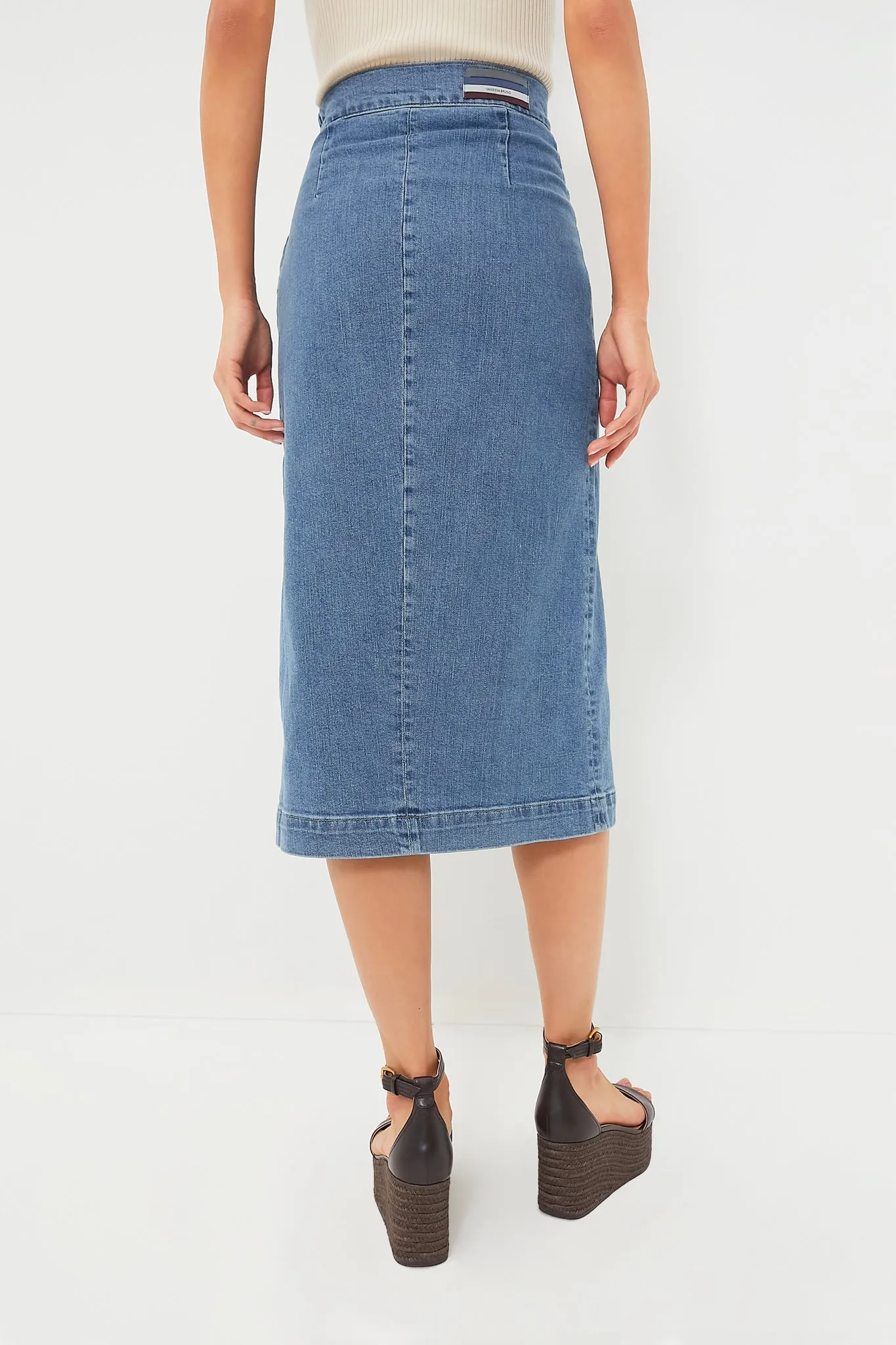 Indigo Clair Curtis Midi Skirt